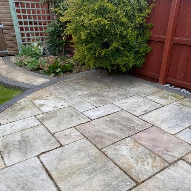 Patio Clean Before